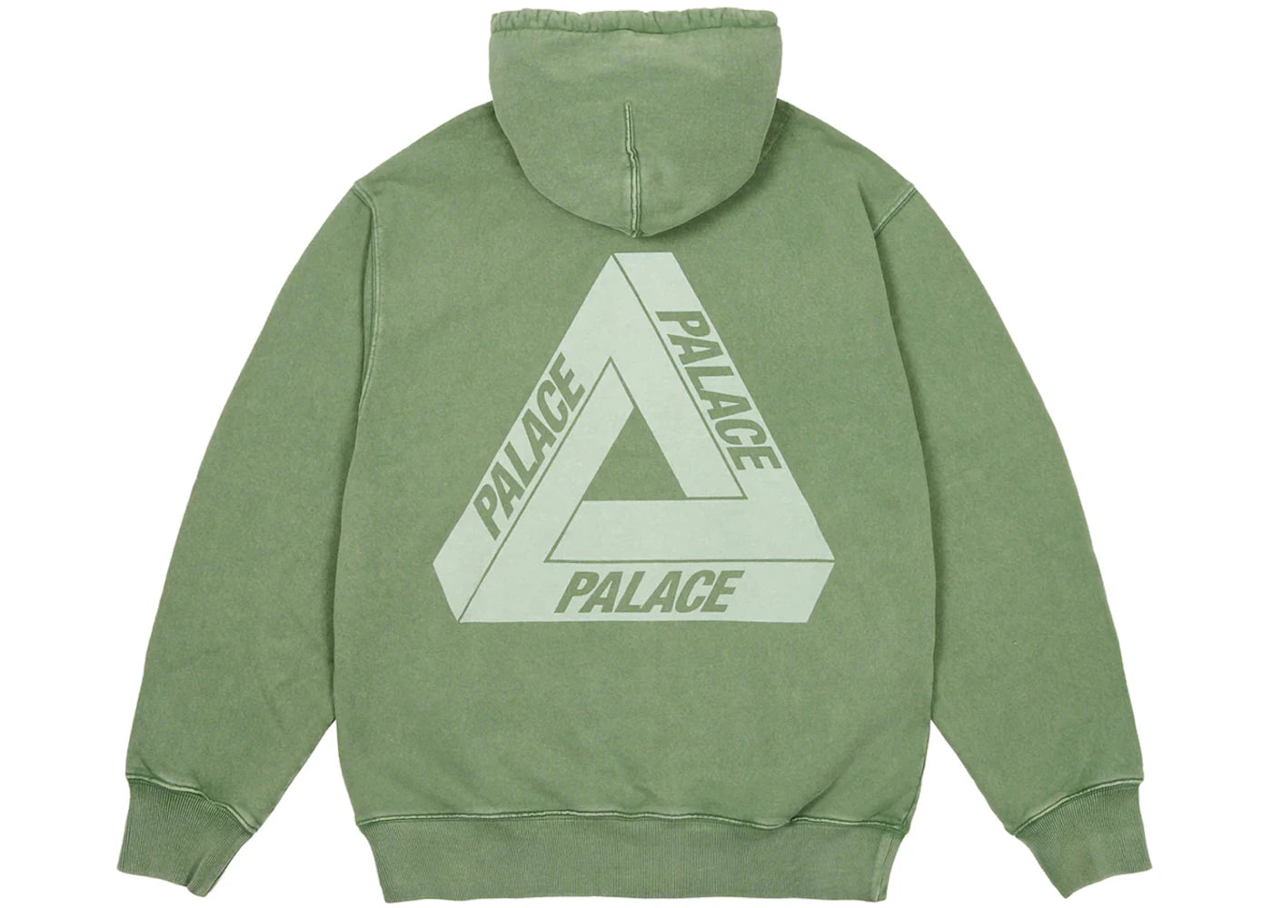 Palace Pigment Wash Tri-Ferg Hood Green