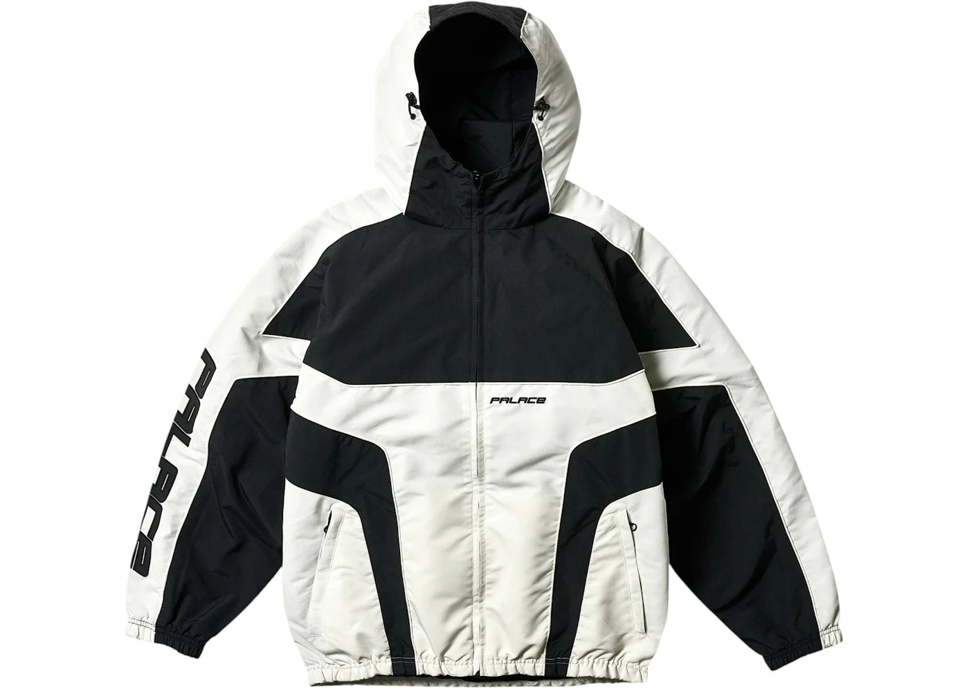 Palace Piped Hooded Shell Jacket Black