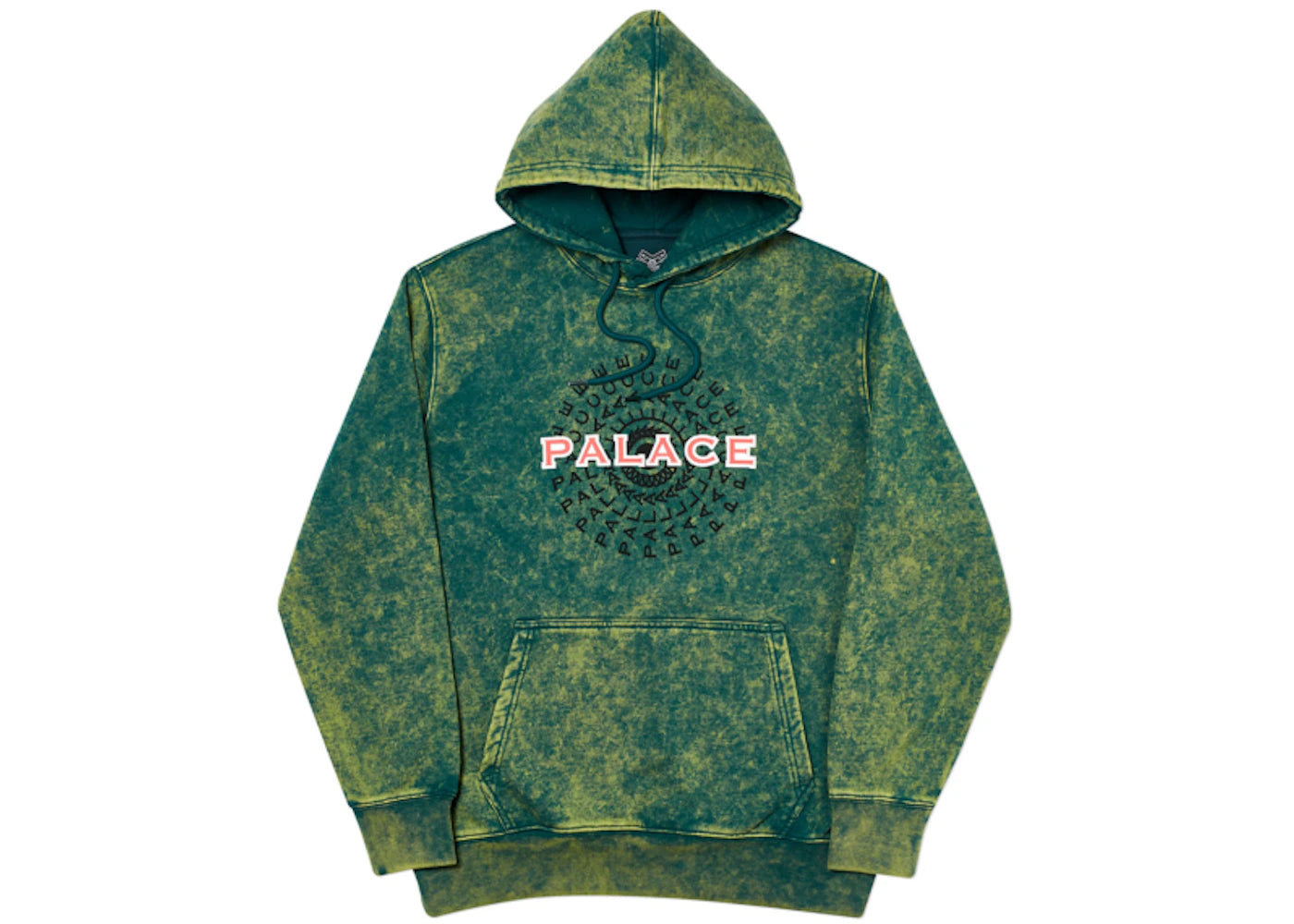 Palace Pircle Hood Green Acid Wash