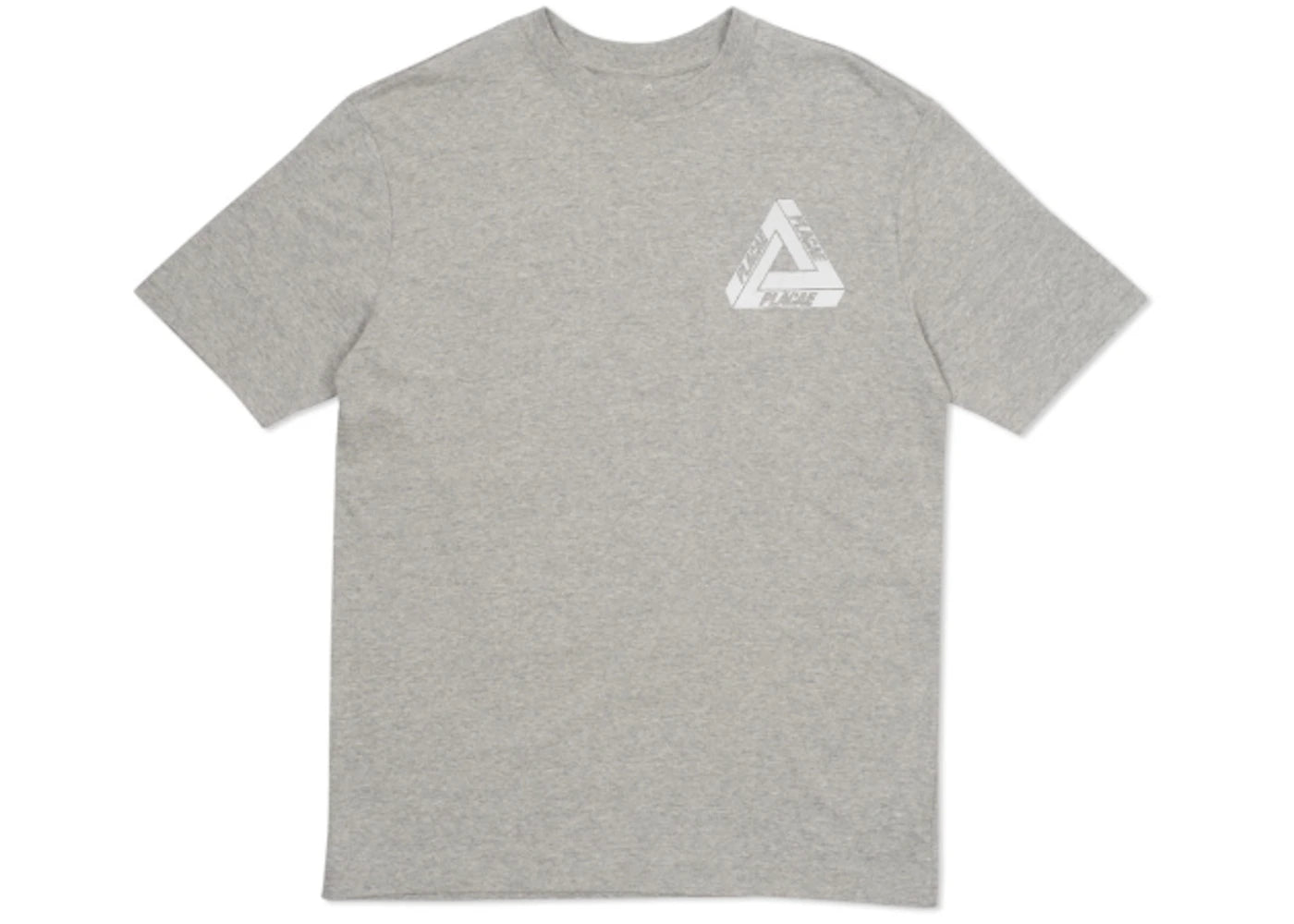 Palace Placae T-Shirt Grey Marl