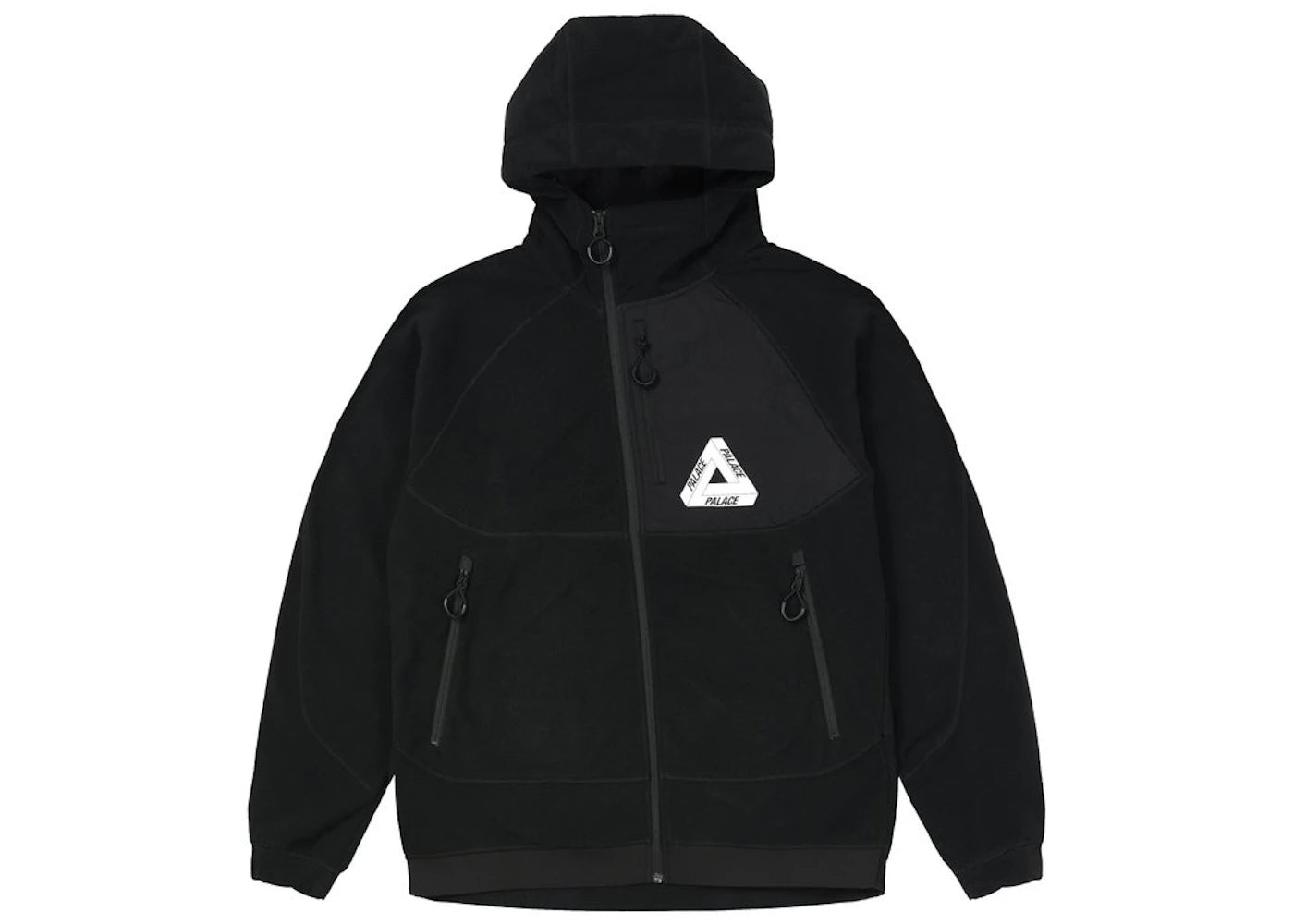 Palace Polar Fleece Asymmetric Jacket Black