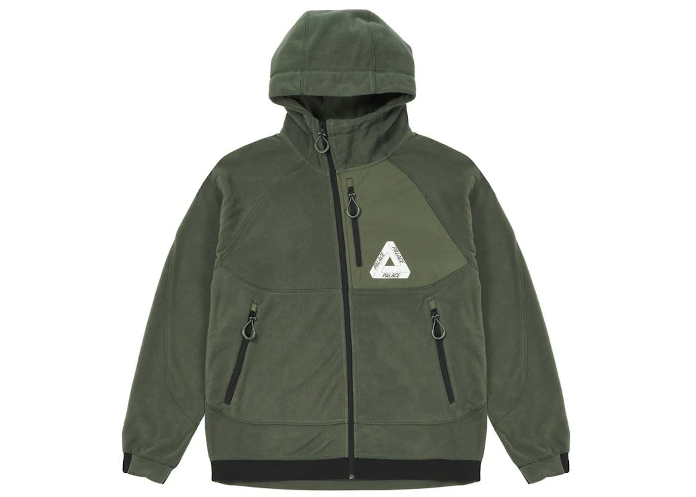 Palace Polar Fleece Asymmetric Jacket Green