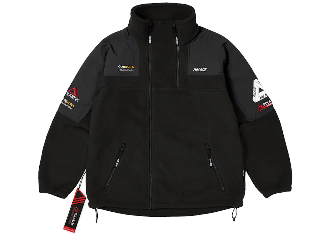 Palace Polartec Double Zip Funnel Black