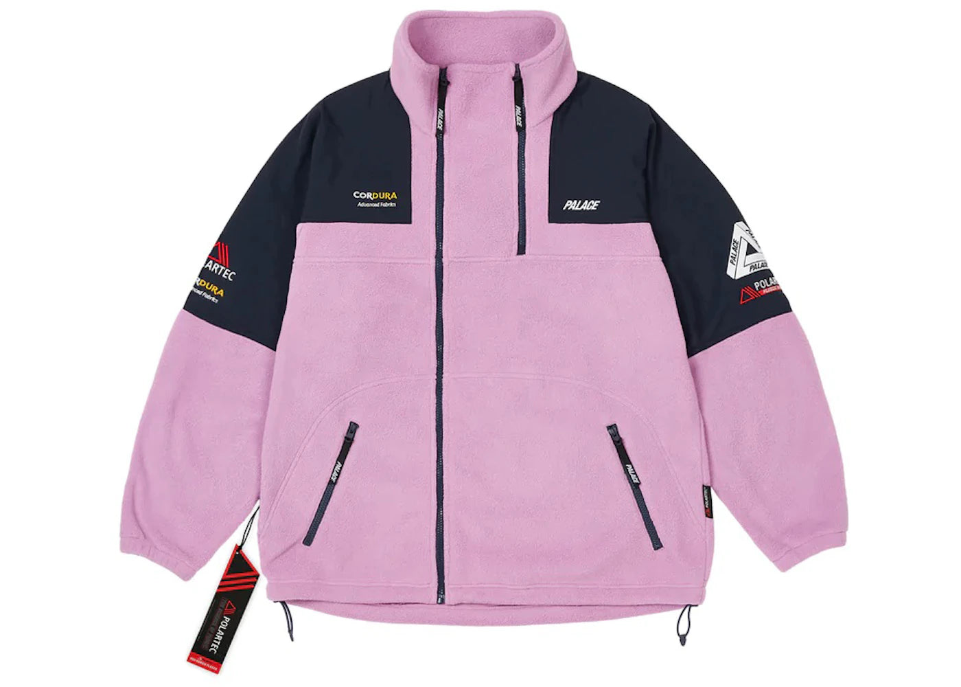 Palace Polartec Double Zip Funnel Purple