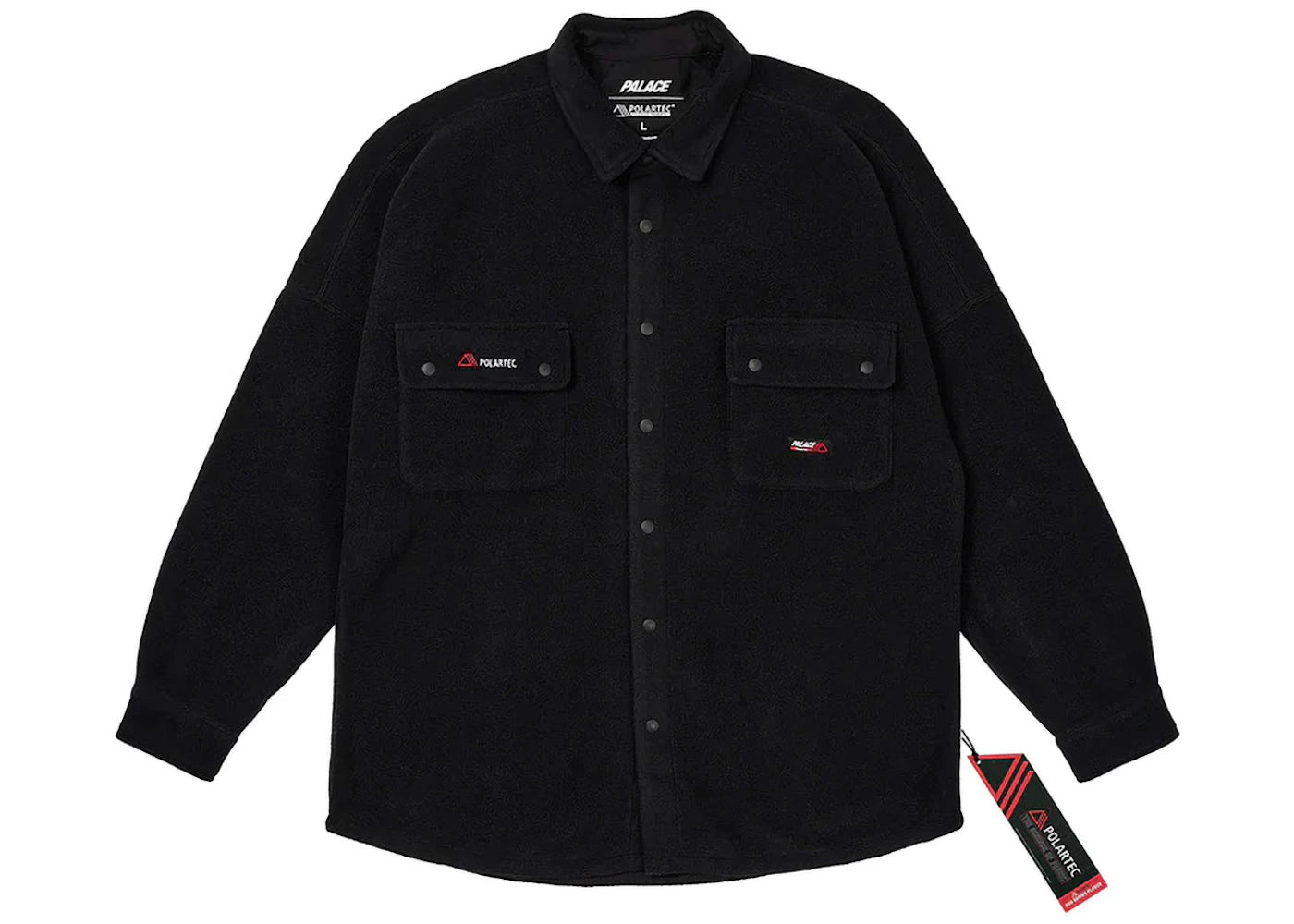 Palace Polartec Drop Shoulder Shirt Black