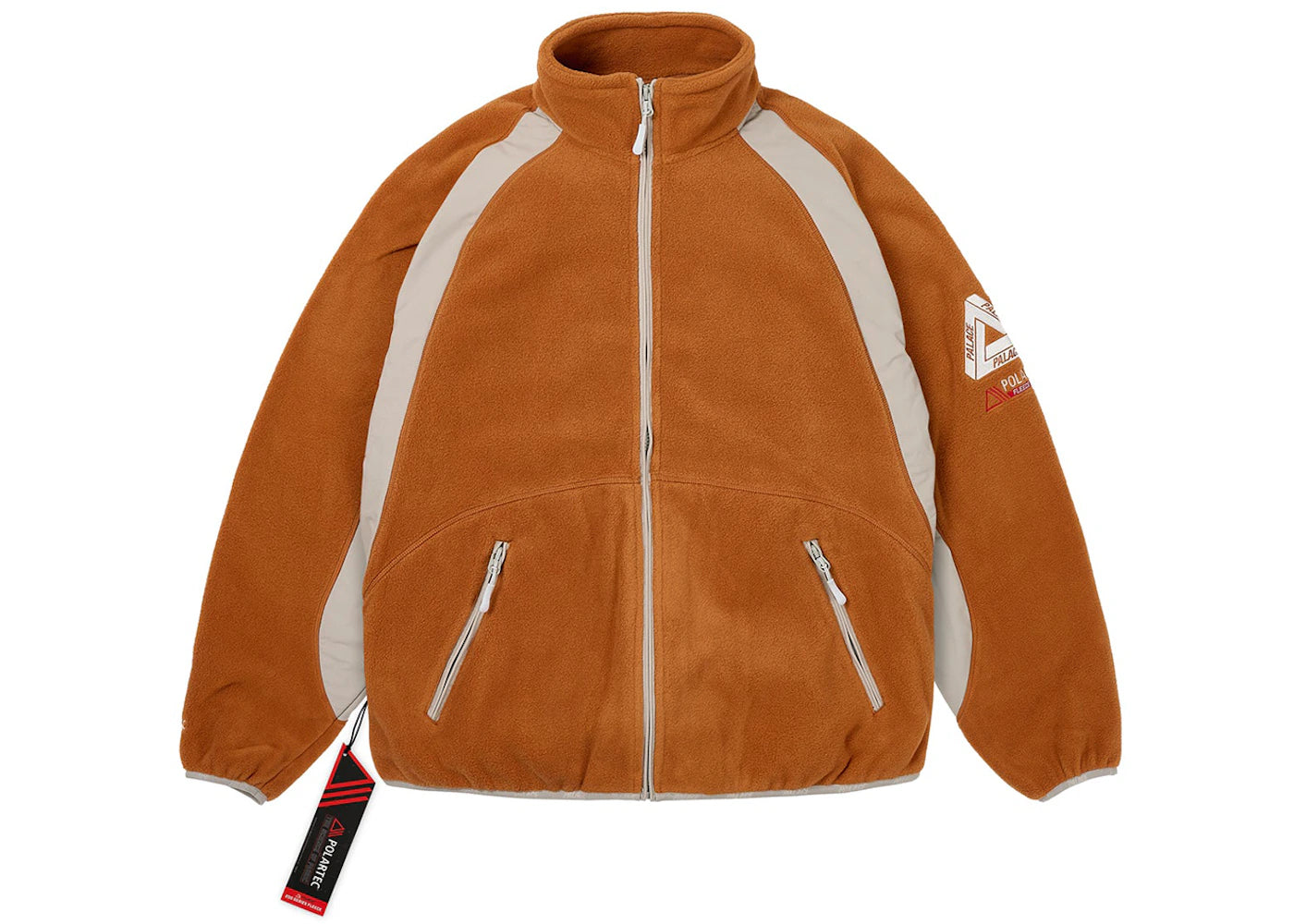 Palace Polartec Duo Fleece Jacket Burnt Orange