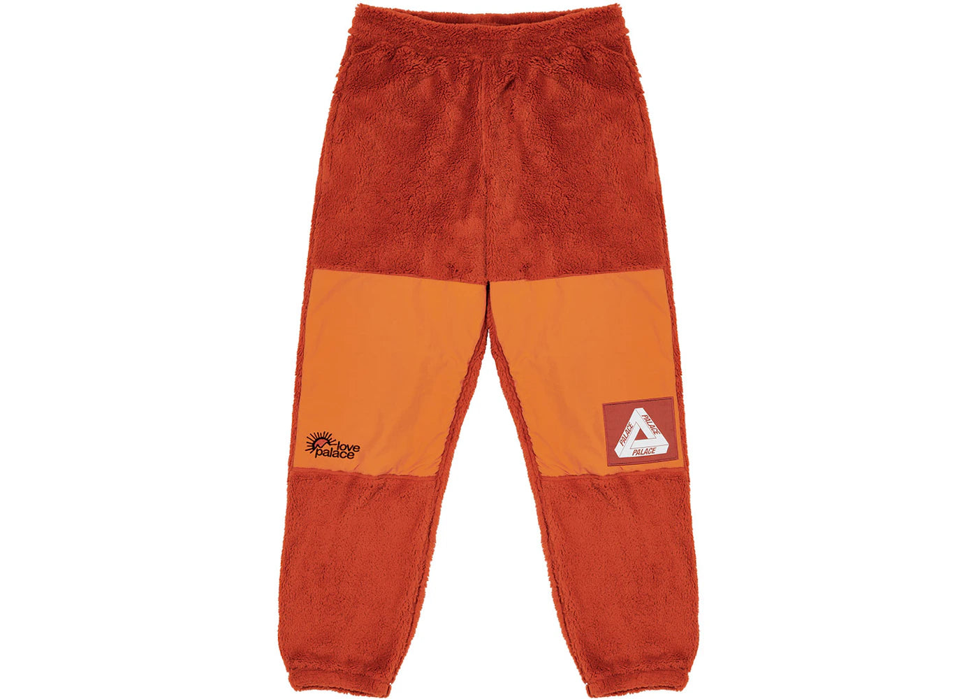 Palace Polartec High-Loft Teddy Fleece Joggers Pumpkin