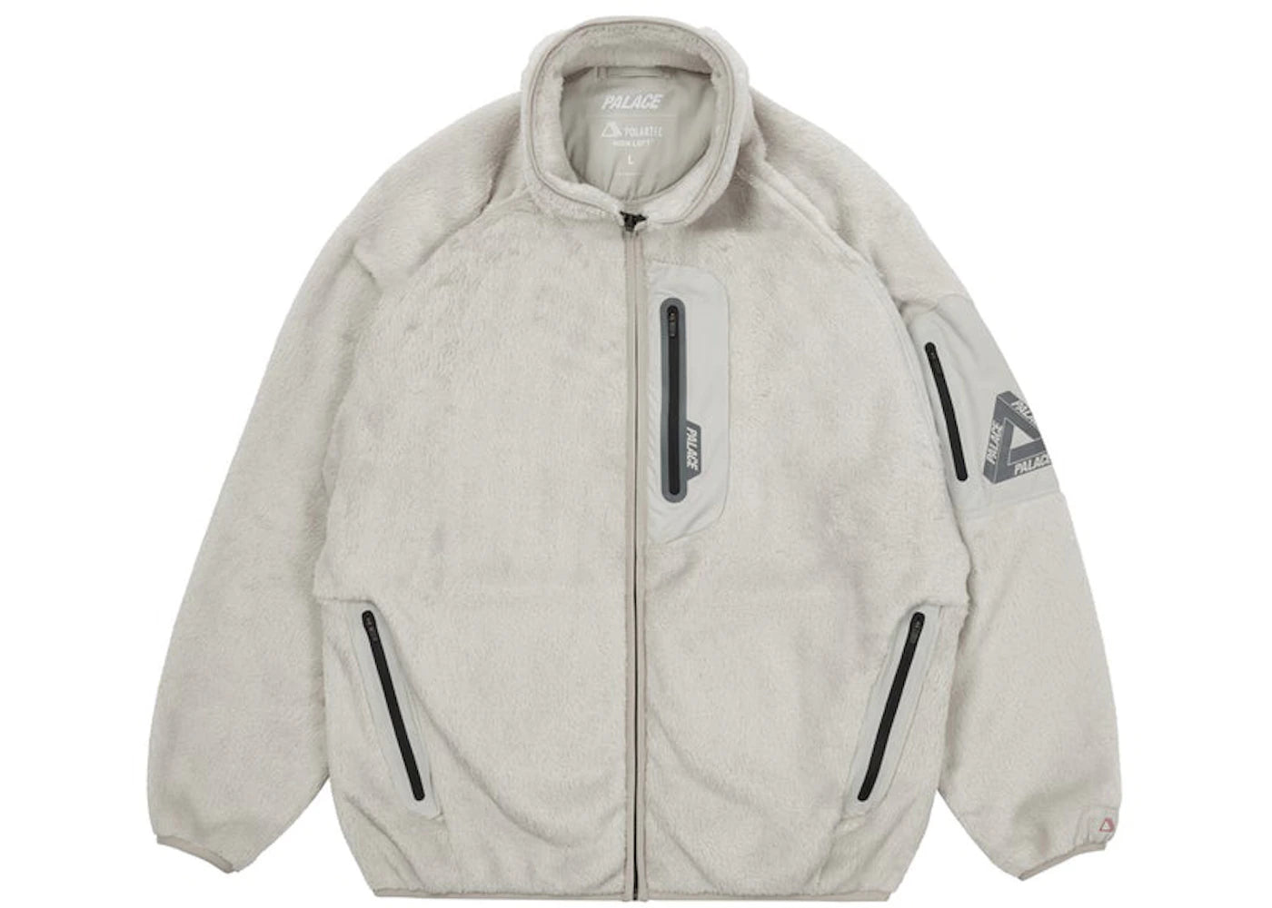 Palace Polartec High Loft Track Jacket Grey