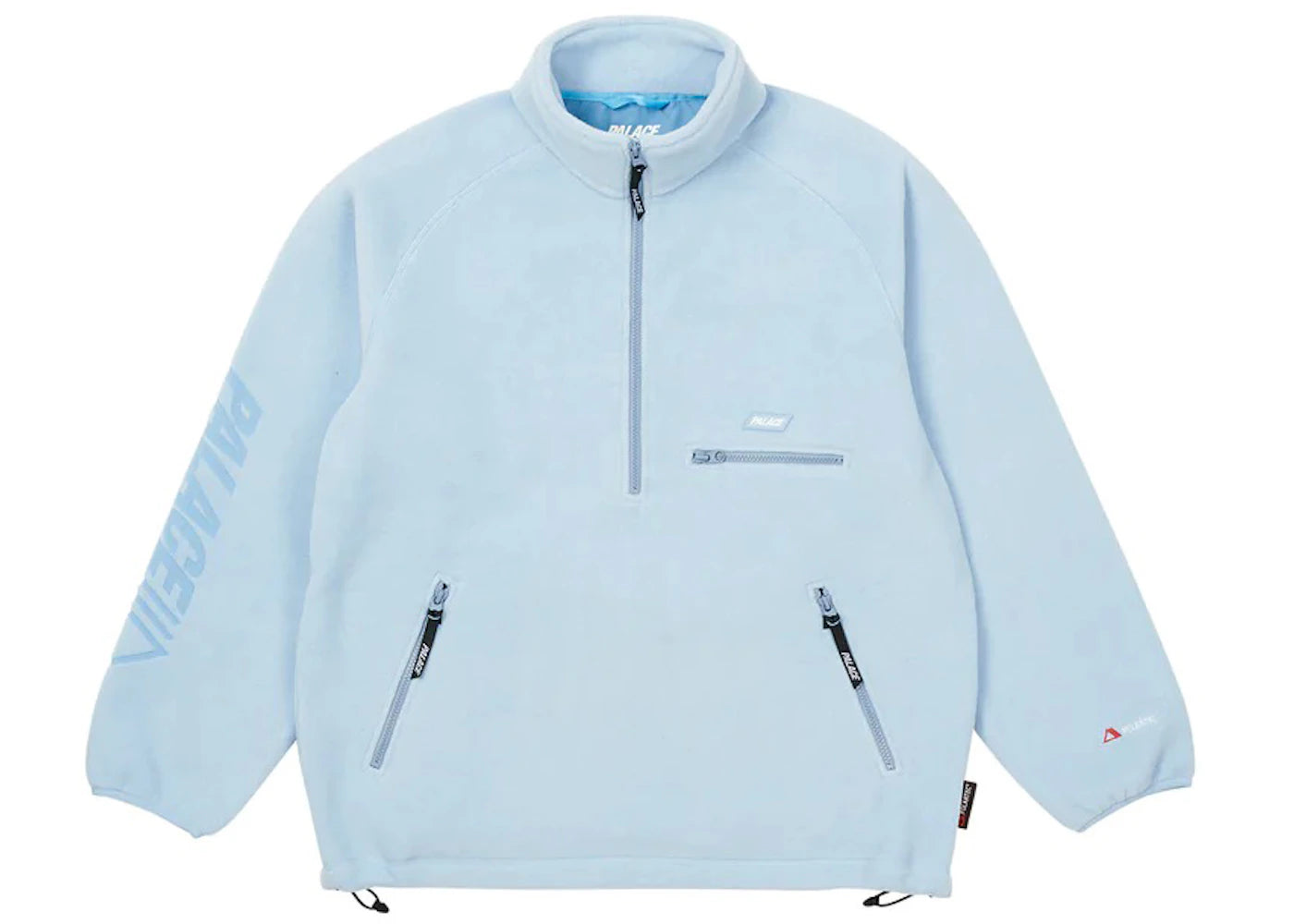Palace Polartec Lazer Outer 1/2 Zip Light Blue