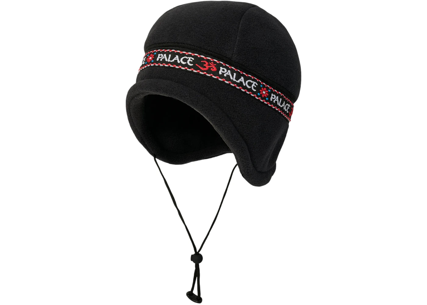 Palace Polartec Om Earflap Beanie Black
