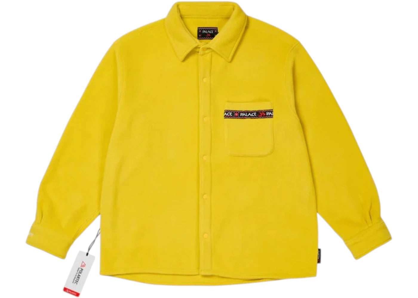 Palace Polartec Om Fleece Overshirt Saffron