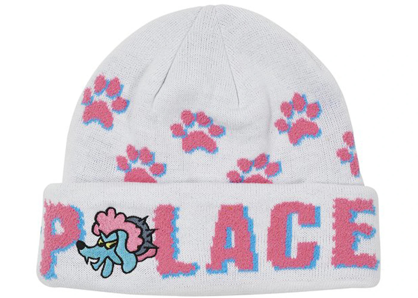 Palace Poodle Beanie White