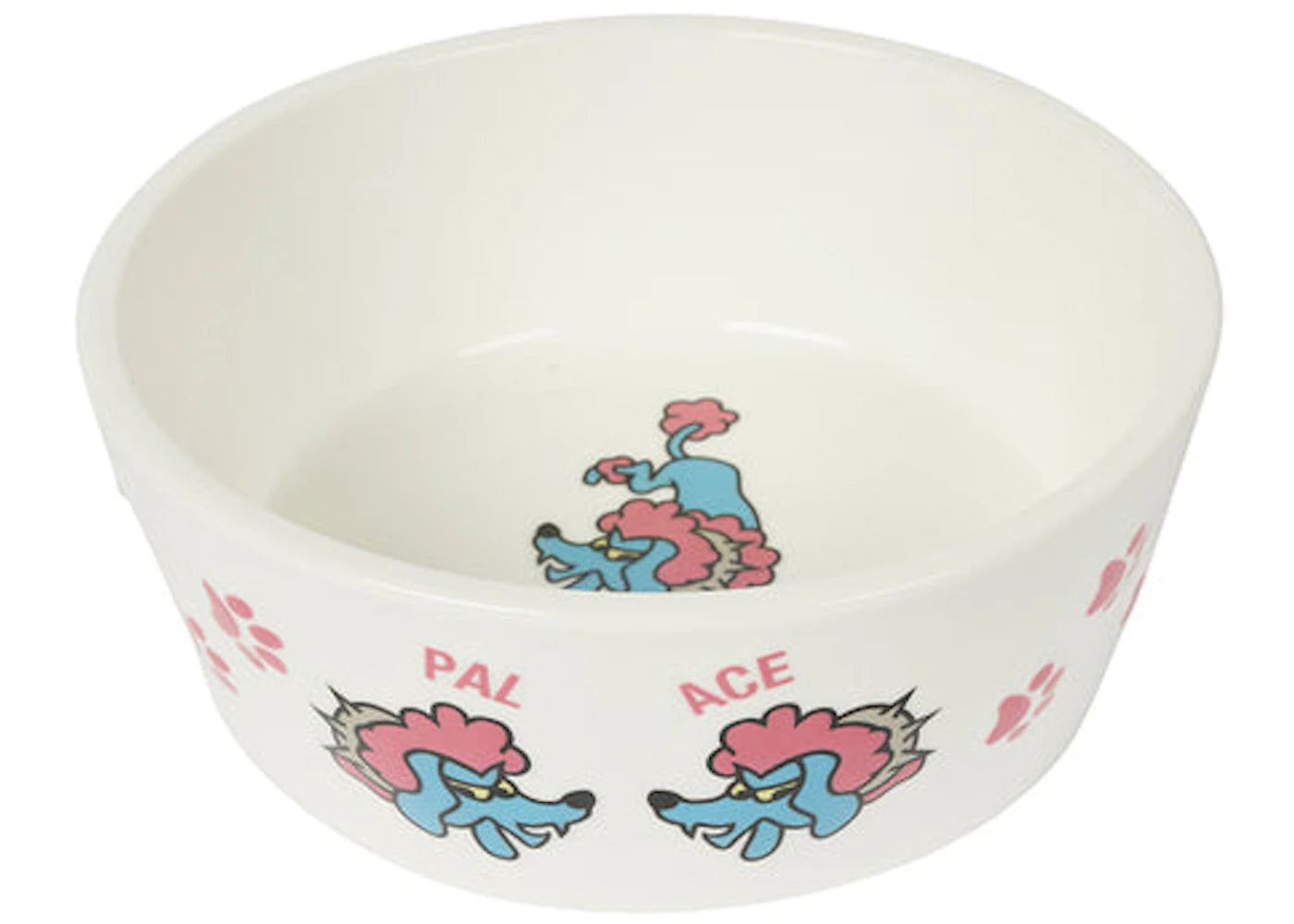 Palace Poodle Dog Bowl White