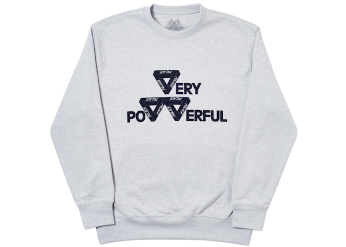 Palace Power Crew Grey Marl