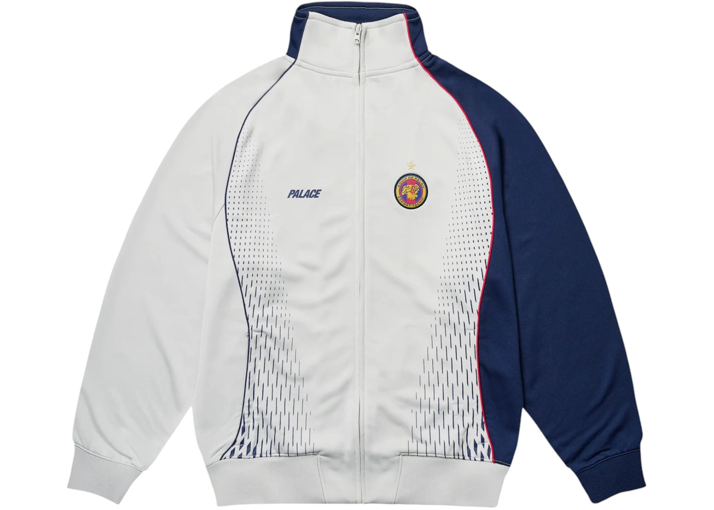 Palace Pro Team Polyknit Funnel Jacket Grey