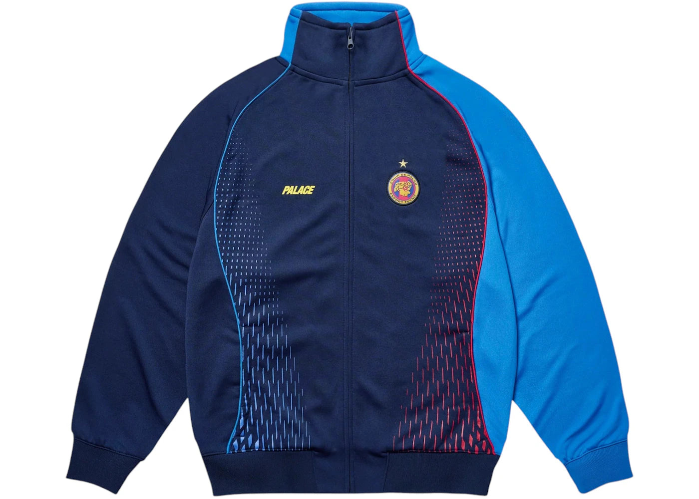Palace Pro Team Polyknit Funnel Jacket Navy