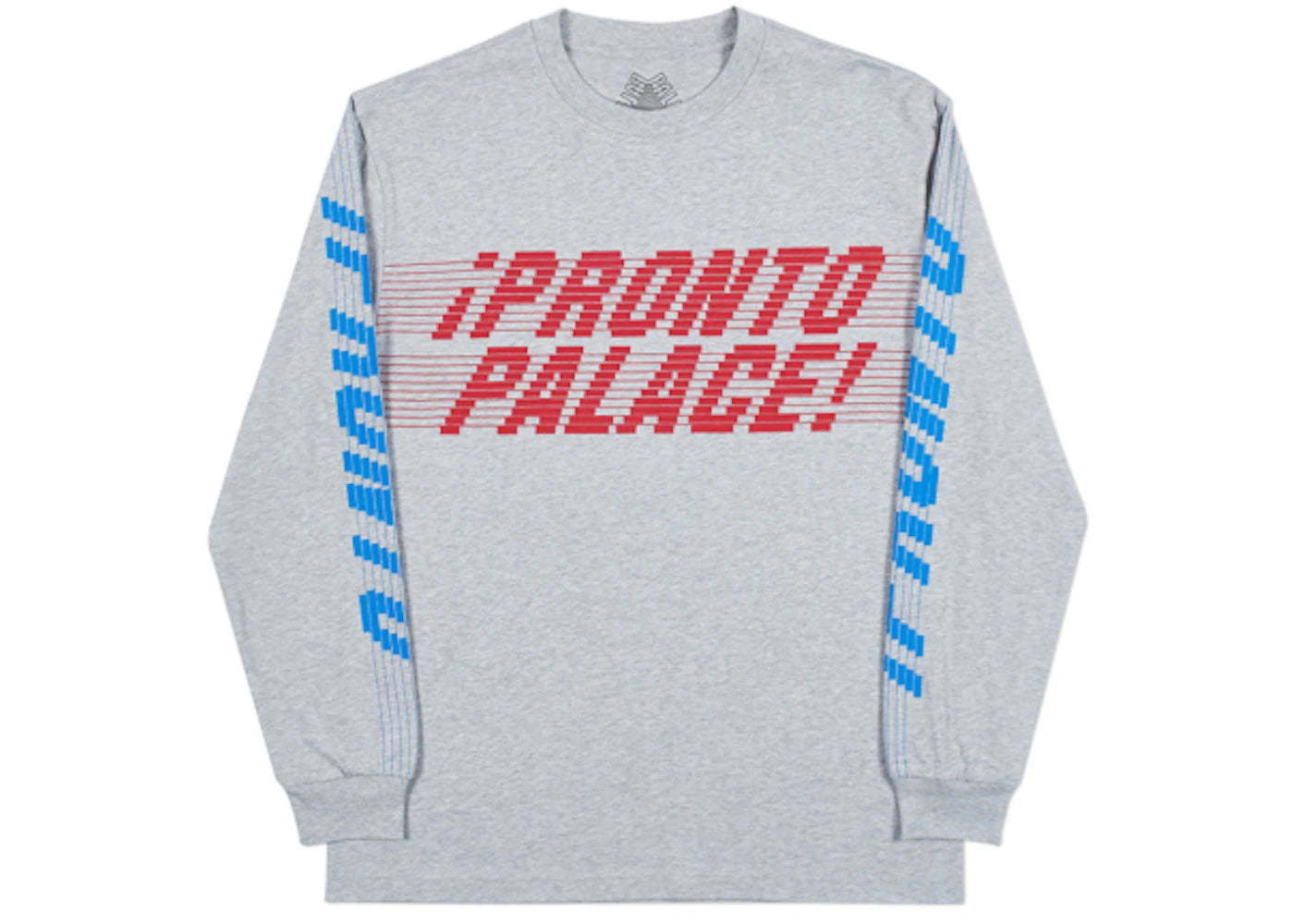 Palace Pronto Longsleeve T-shirt Grey Marl
