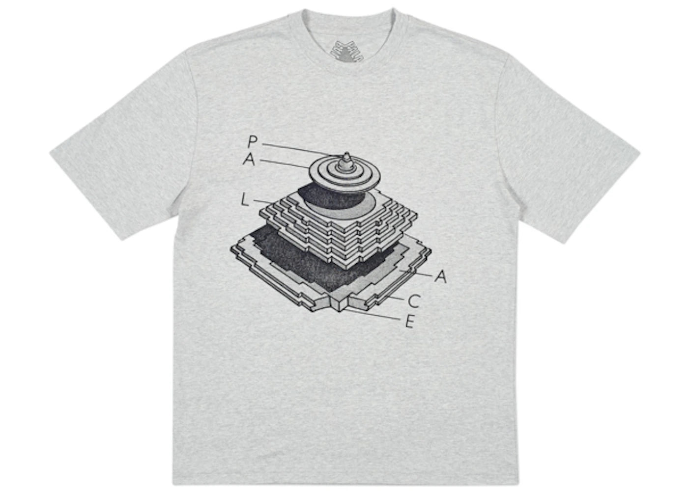 Palace Pyramidal T-shirt Grey Marl