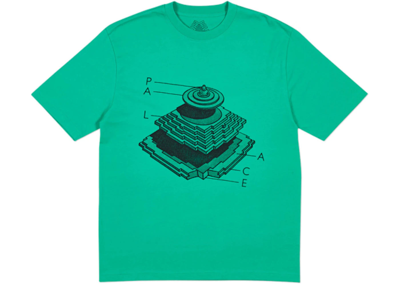 Palace Pyramidal T-shirt Pool Green