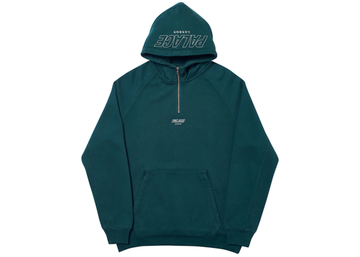 Palace Q-Zip Hood Green