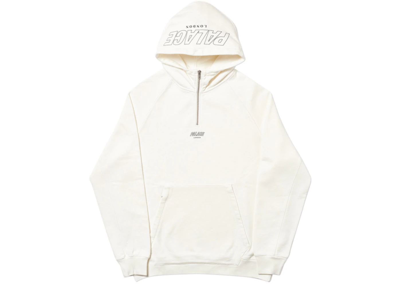 Palace Q-Zip Hood White