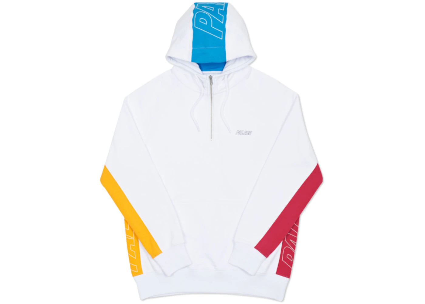 Palace Quarter Zip Hood White