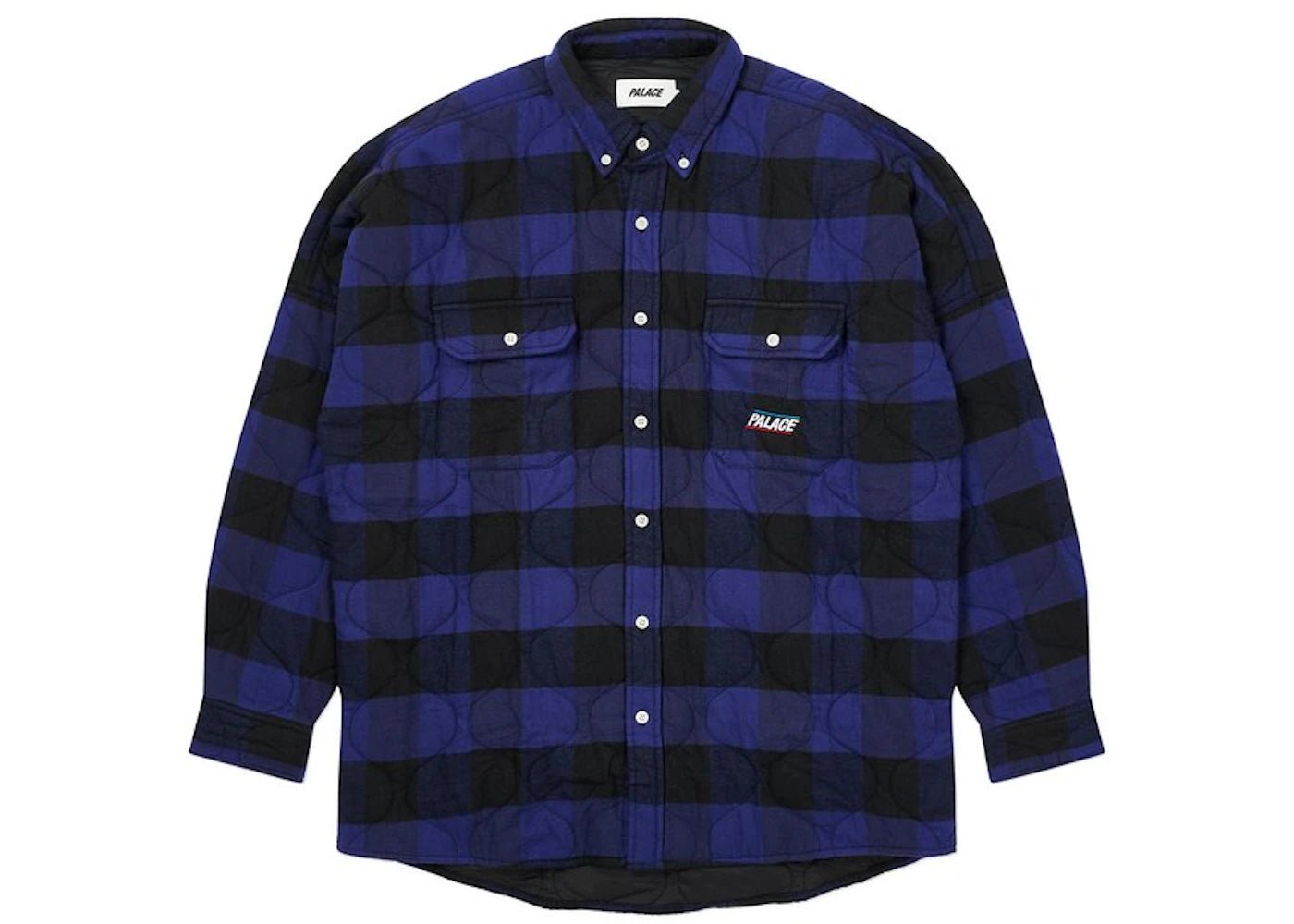 Palace Quilt Mit Plaid Shirt Blue