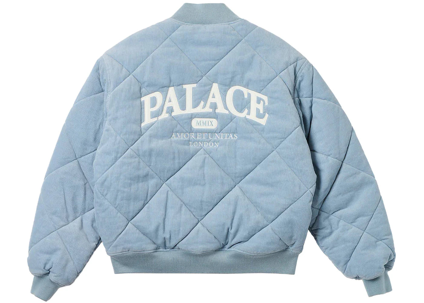Palace Quilted Jacket Chill Blue