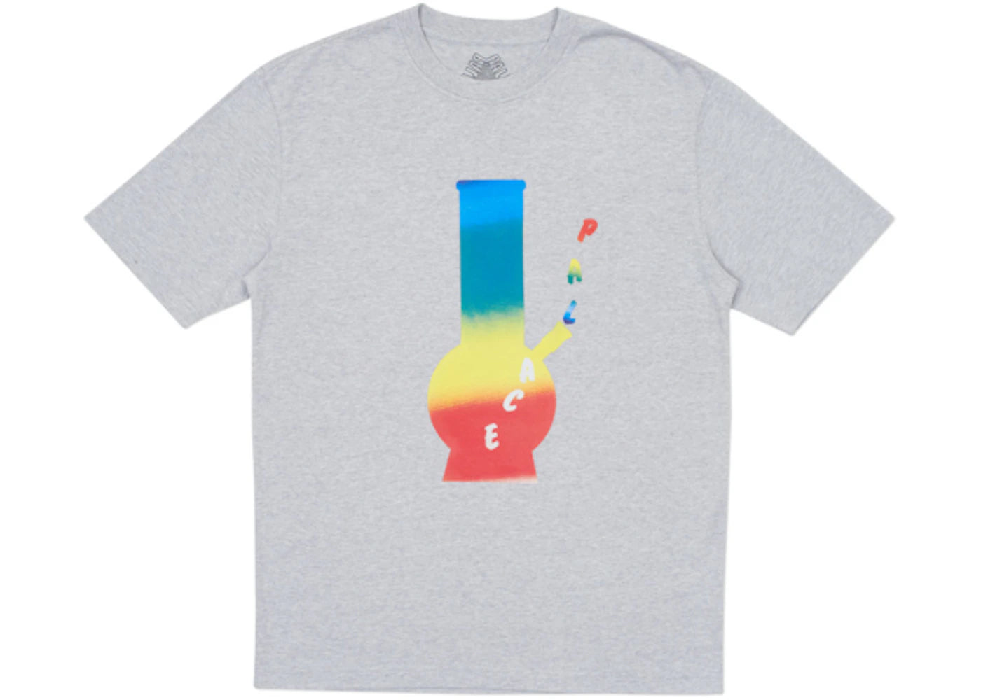 Palace Rainbow Bong T-Shirt Grey Marl