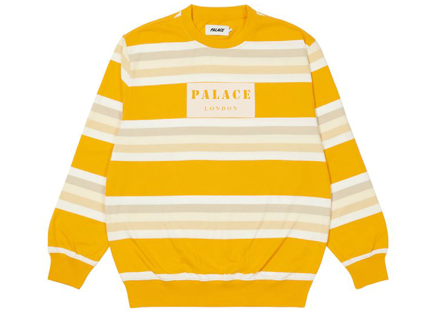 Palace Rainbow Stripe Longsleeve Yellow