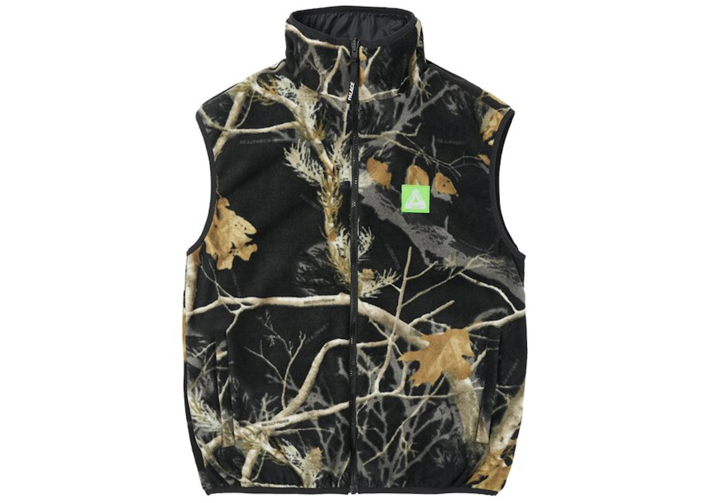 Palace Realtree Fleece Reversible Vest Black/Black