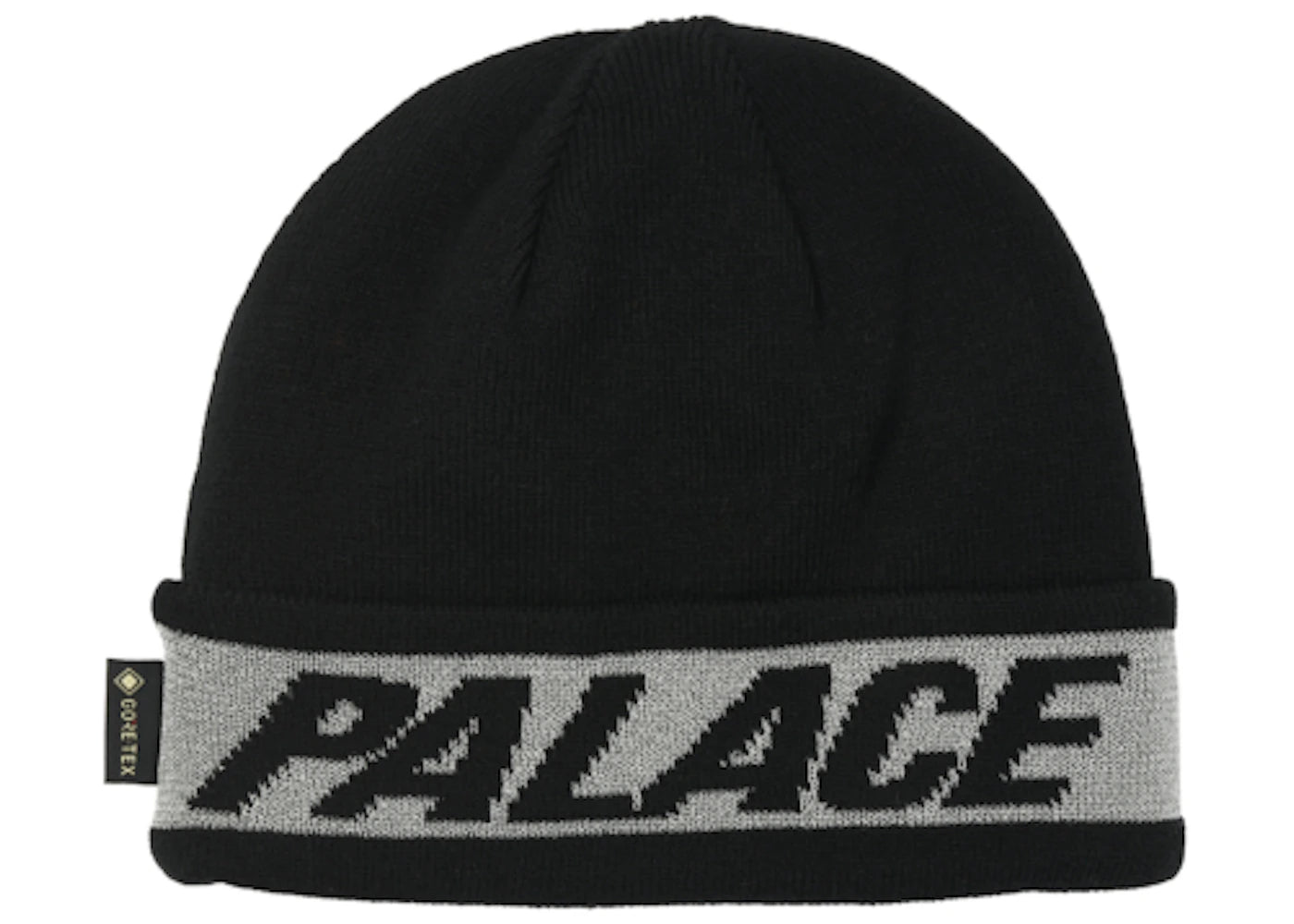 Palace Reflective Jacquard Gore-Tex Beanie Black