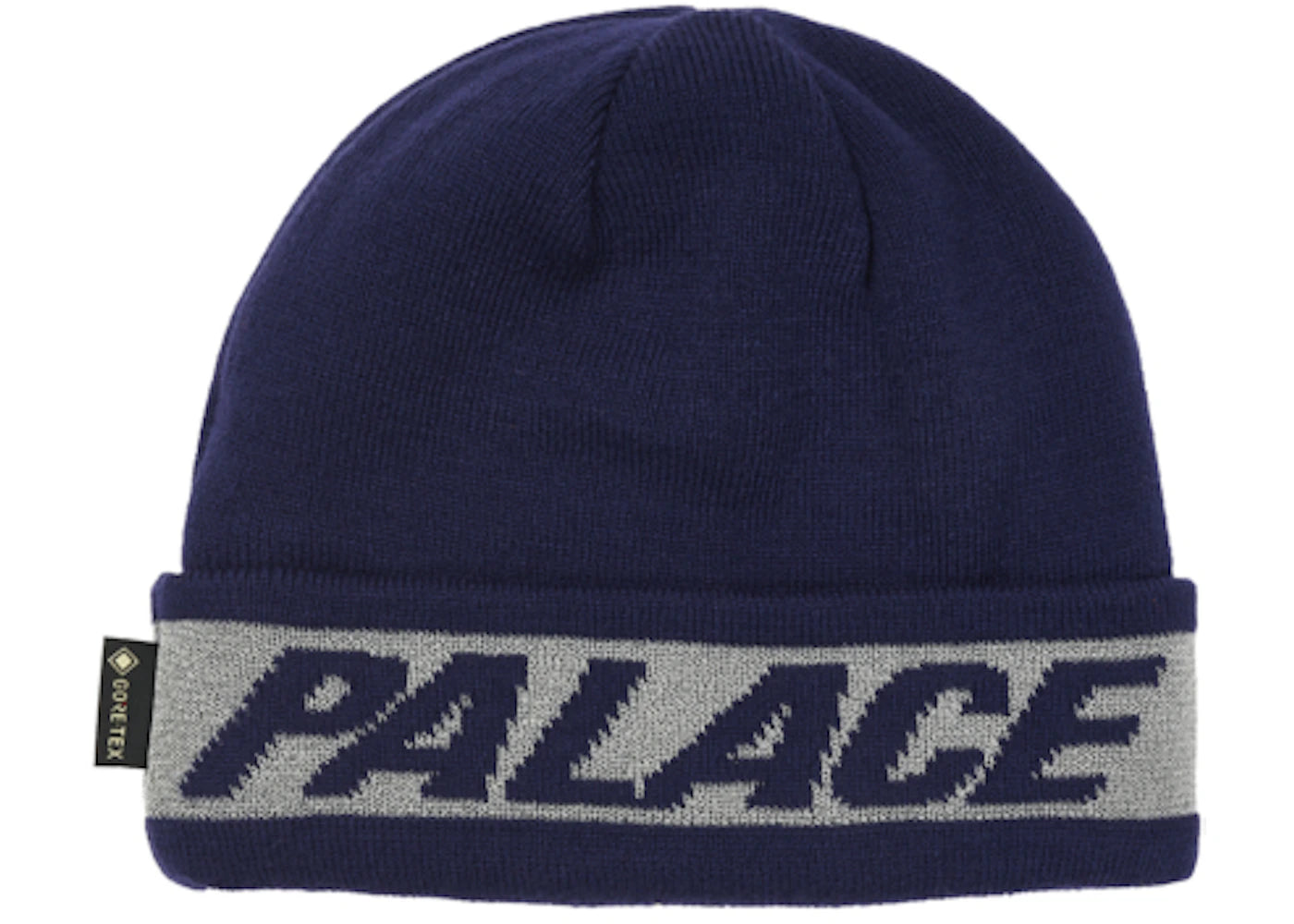 Palace Reflective Jacquard Gore-Tex Beanie Navy