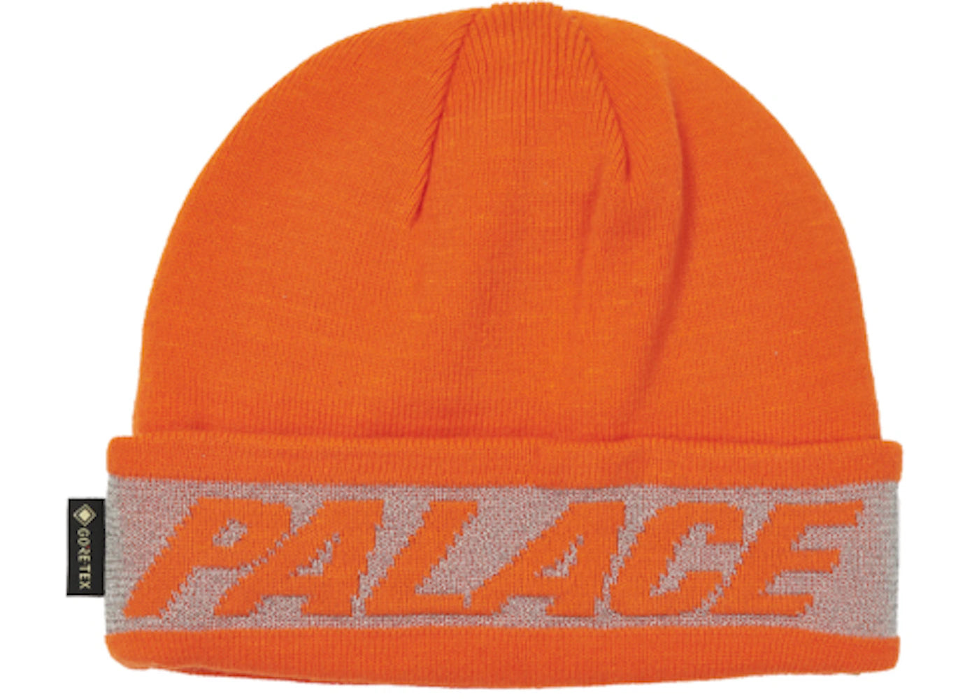 Palace Reflective Jacquard Gore-Tex Beanie Orange