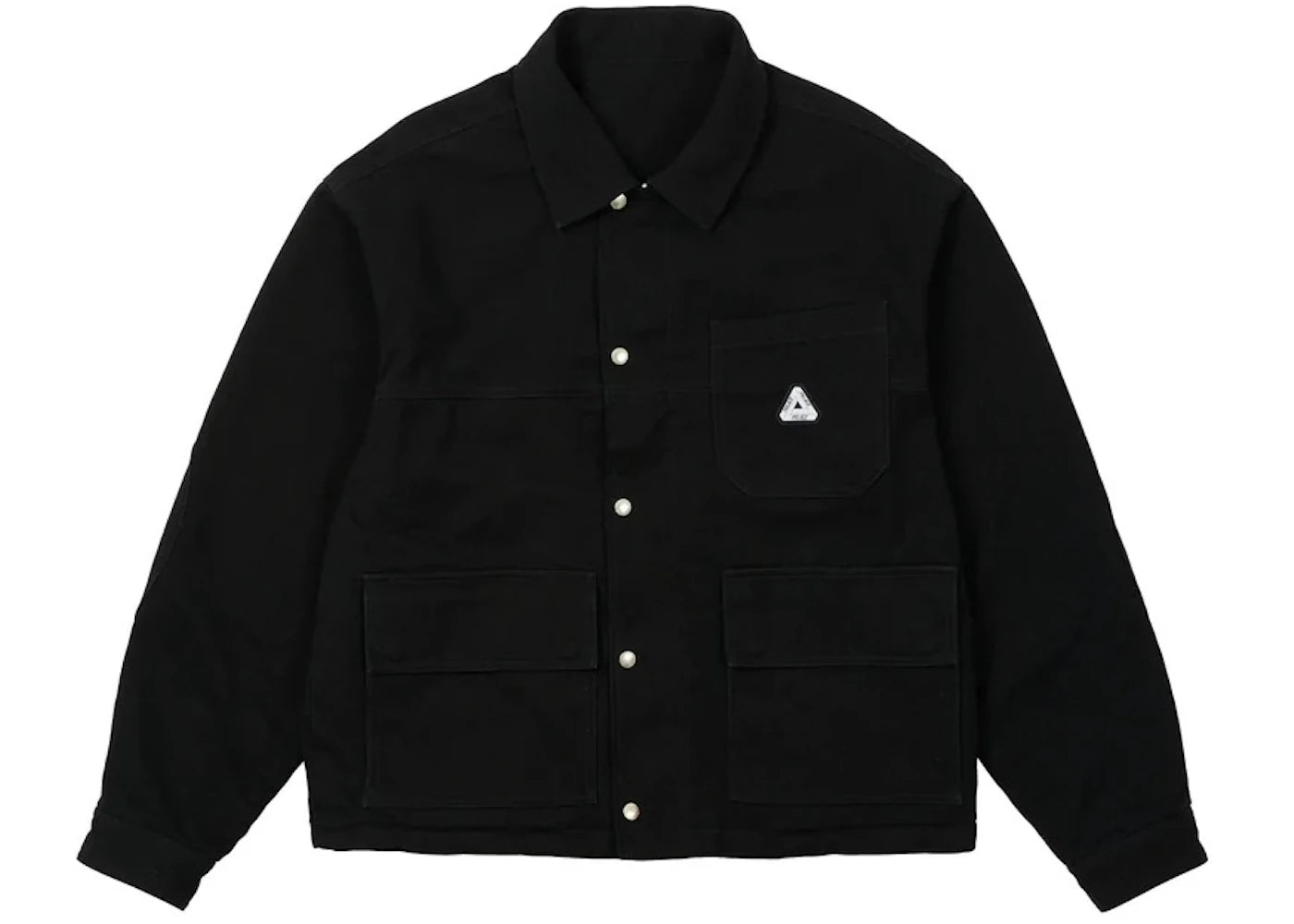 Palace Reversible Canvas Fleece Jacket Black/Black