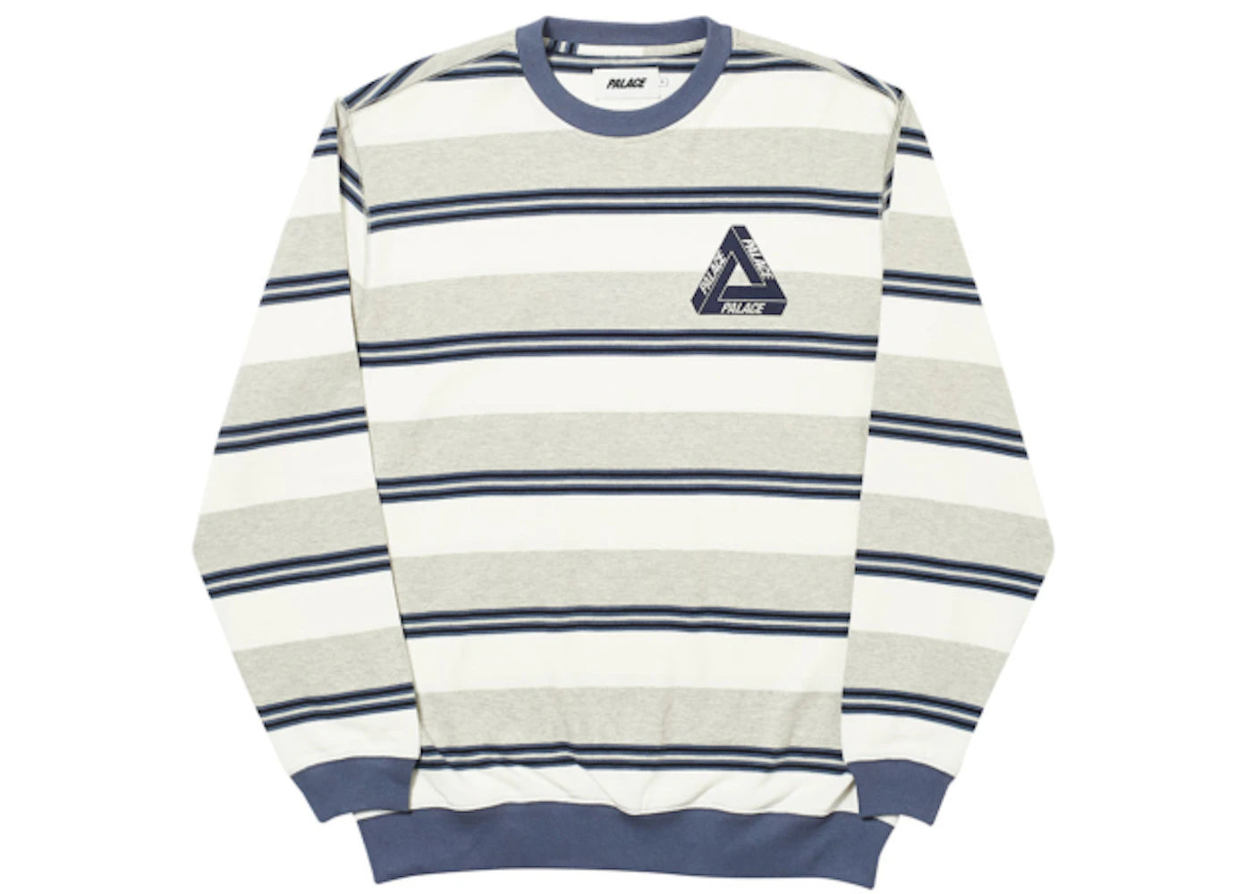 Palace Ribbed for Pleasure Crew Marl/White/Grey