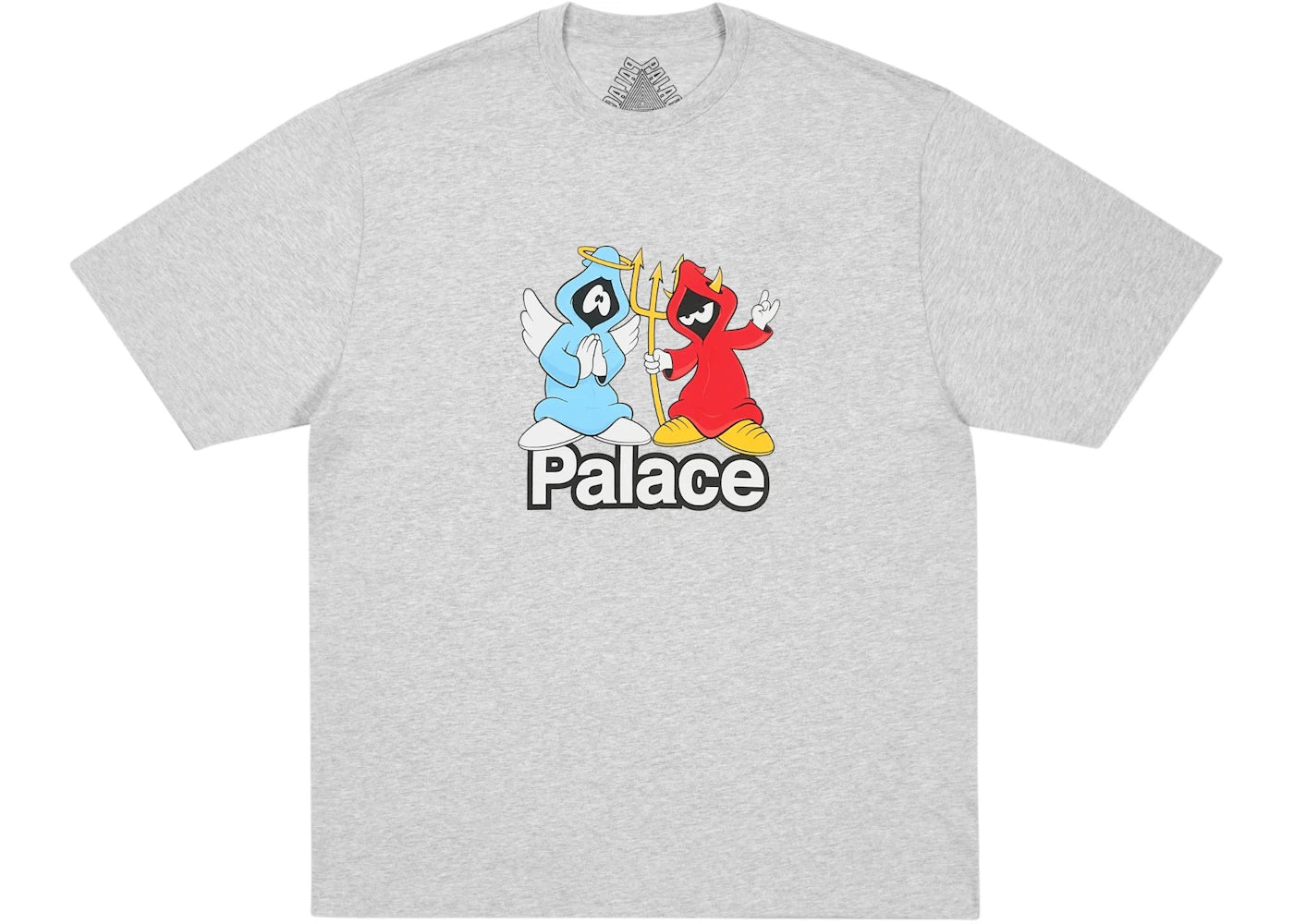 Palace Right And Wrong T-Shirt Grey Marl