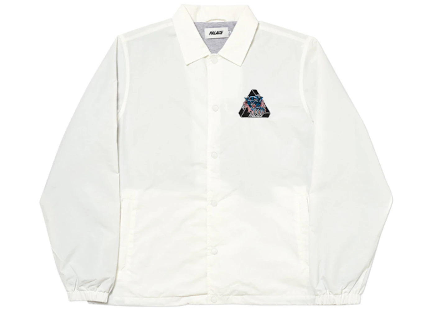 Palace Ripped Coach Jacket White