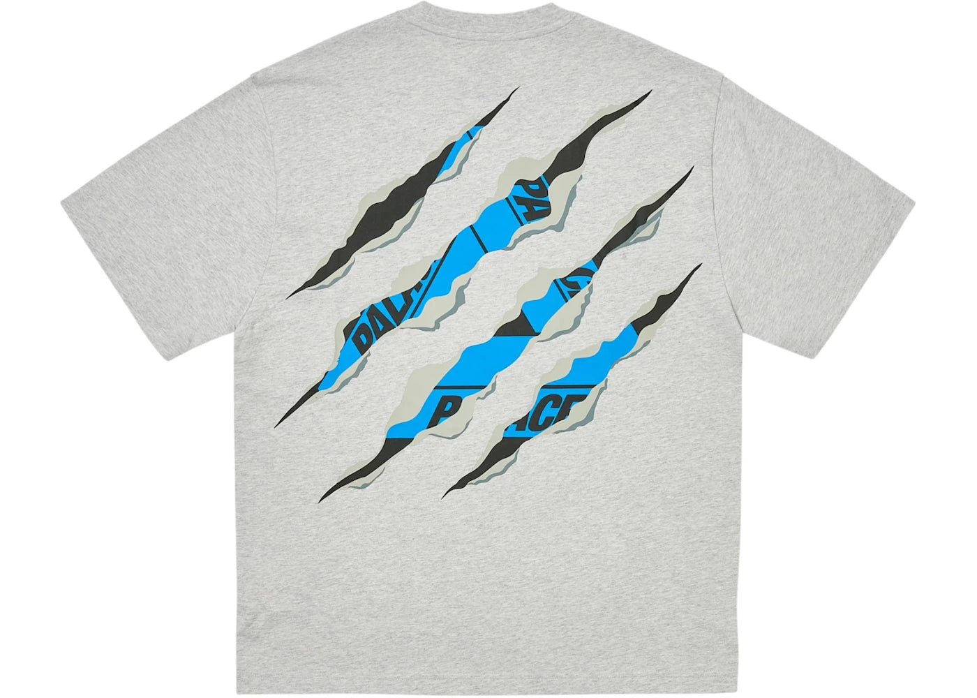 Palace Ripped Tri T-Shirt Grey Marl