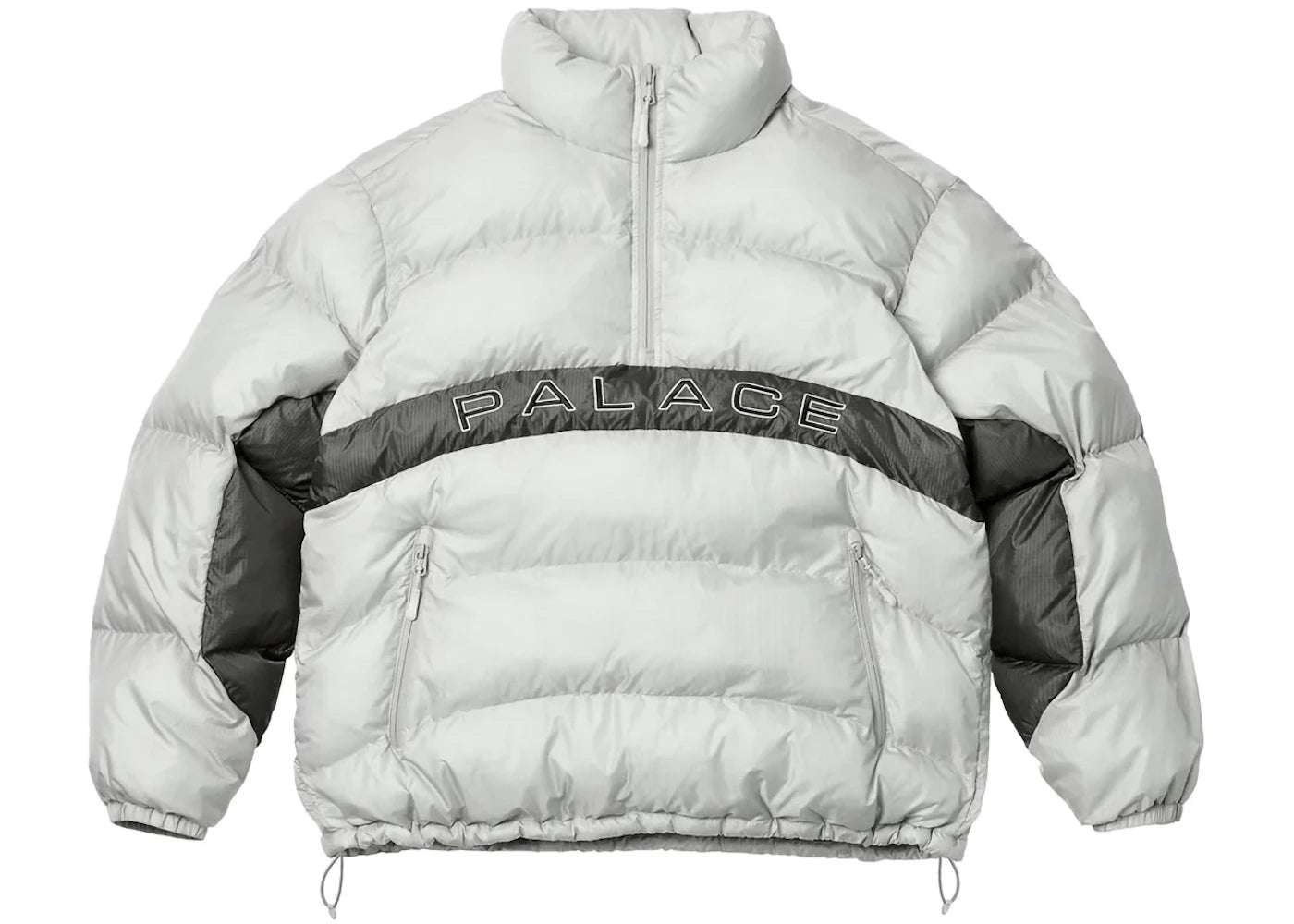Palace Ripstop Arc Puffer Jacket Grey
