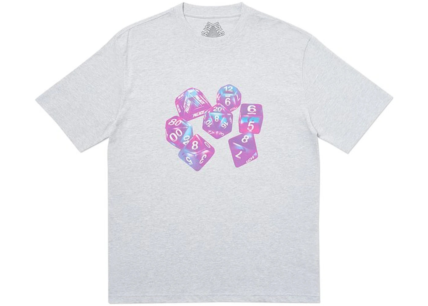 Palace Roll Das Dice Pay Das Price T-shirt Grey Marl