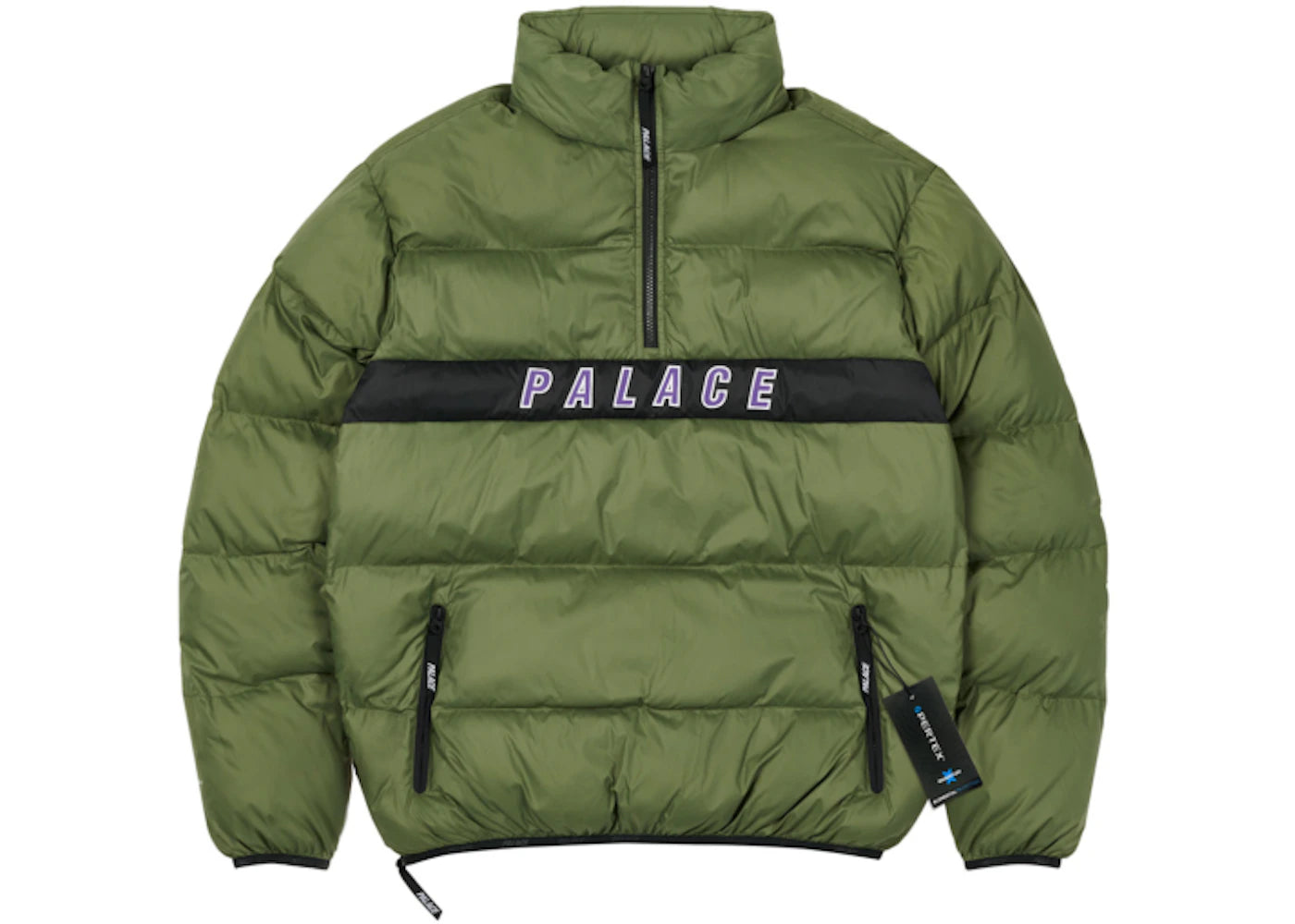 Palace Ruffer Puffer Jacket Green