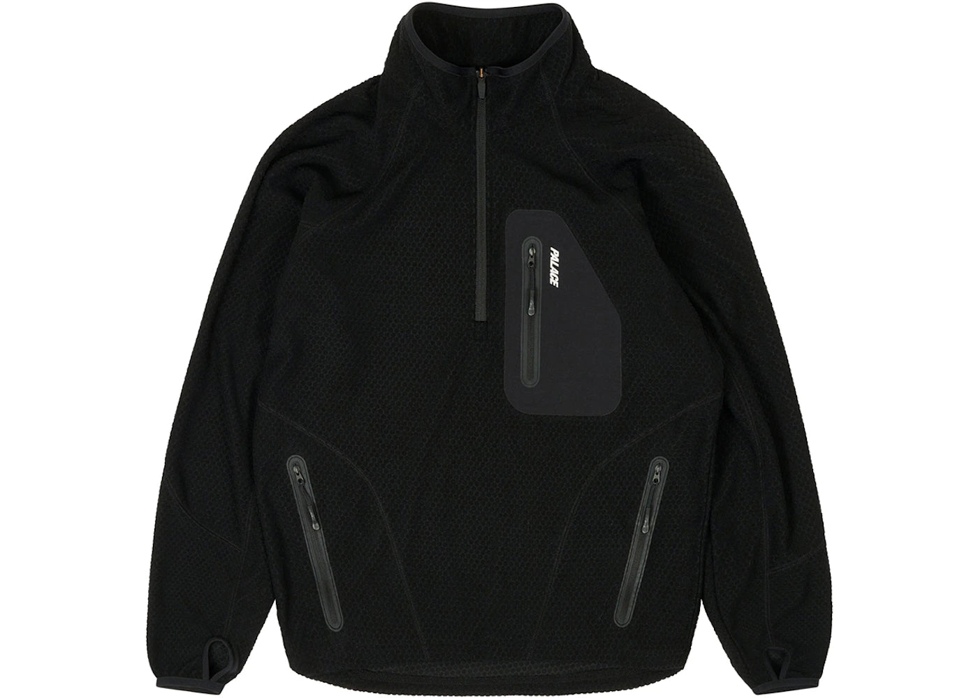 Palace Run It 1/2 Zip Thermal Track Jacket Black