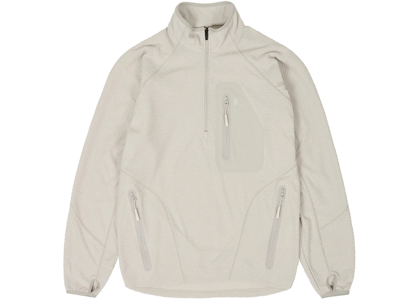 Palace Run It 1/2 Zip Thermal Track Jacket Concrete Grey