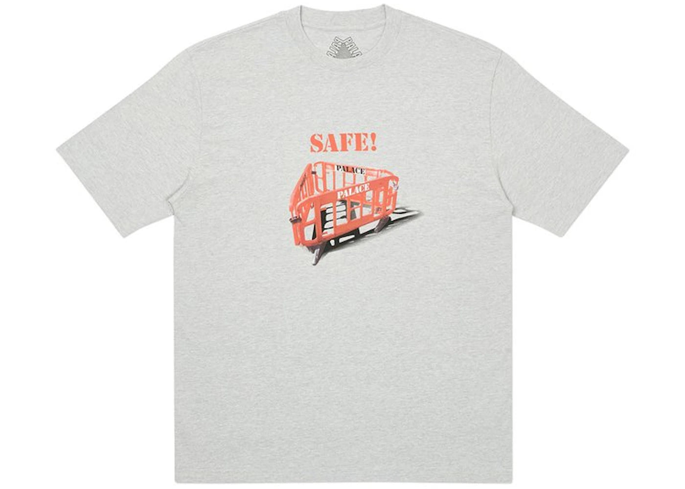 Palace Safety T-Shirt Grey Marl