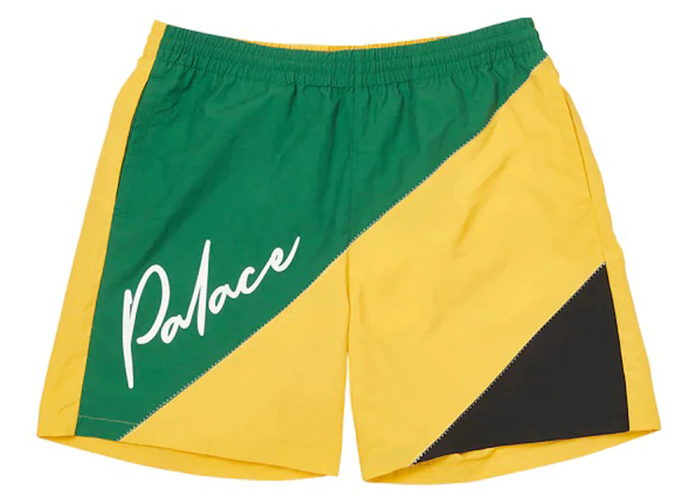 Palace Sail Shorts Green/Yellow/Black