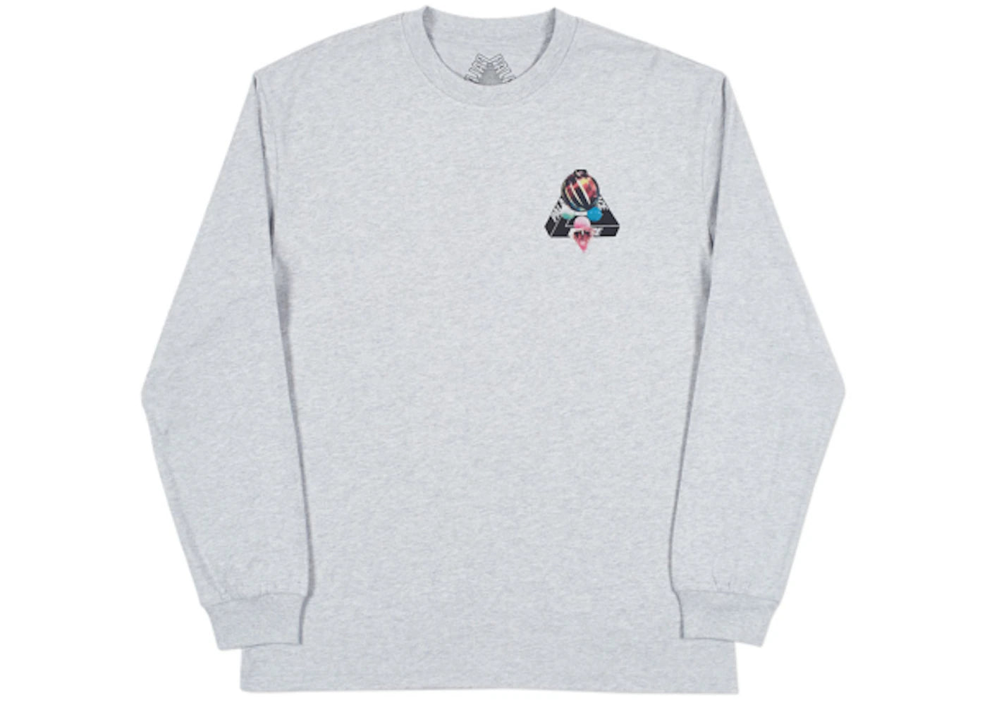 Palace Sans Ferg Longsleeve T-shirt Grey Marl