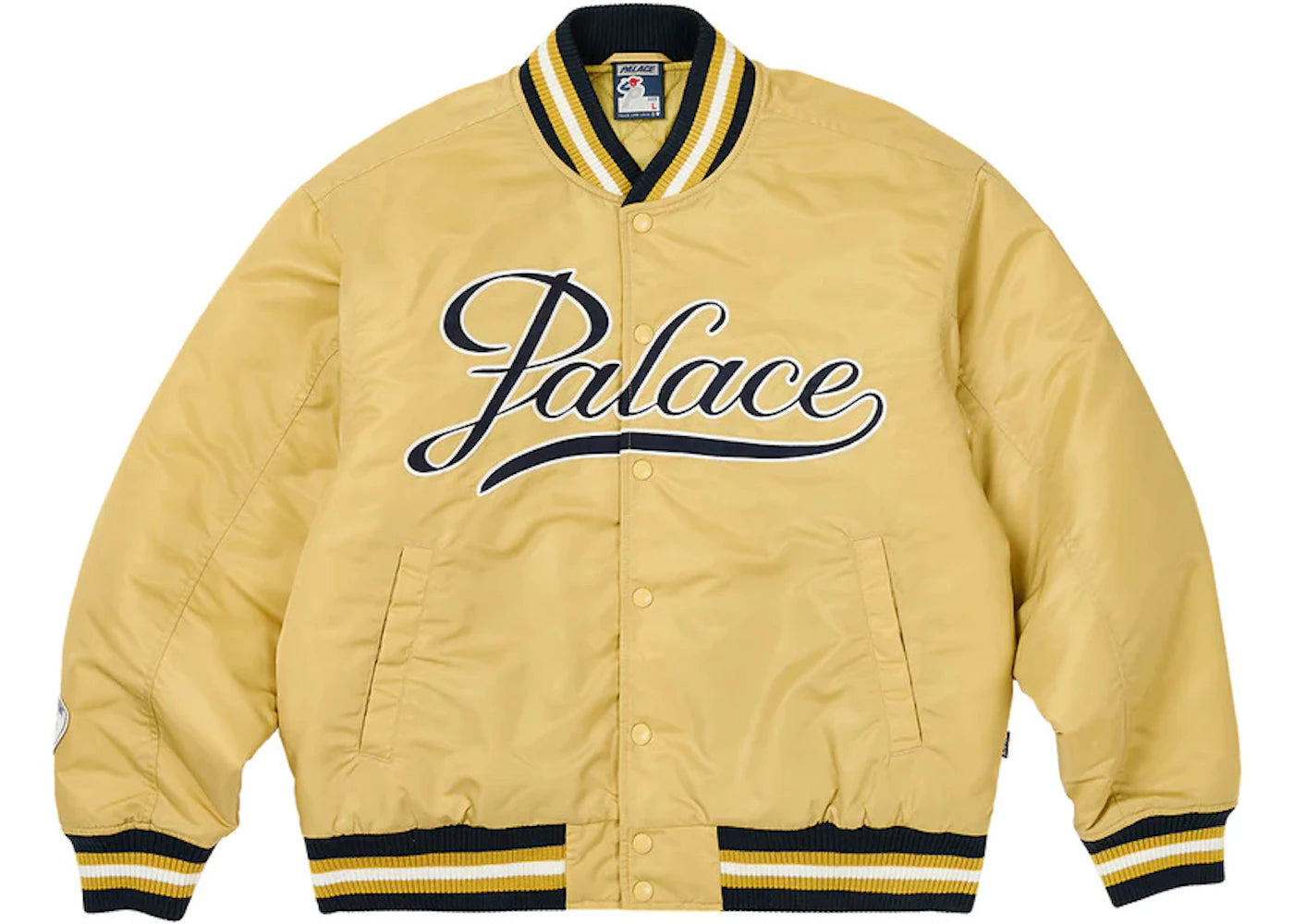 Palace Satin The Arena Jacket Gold