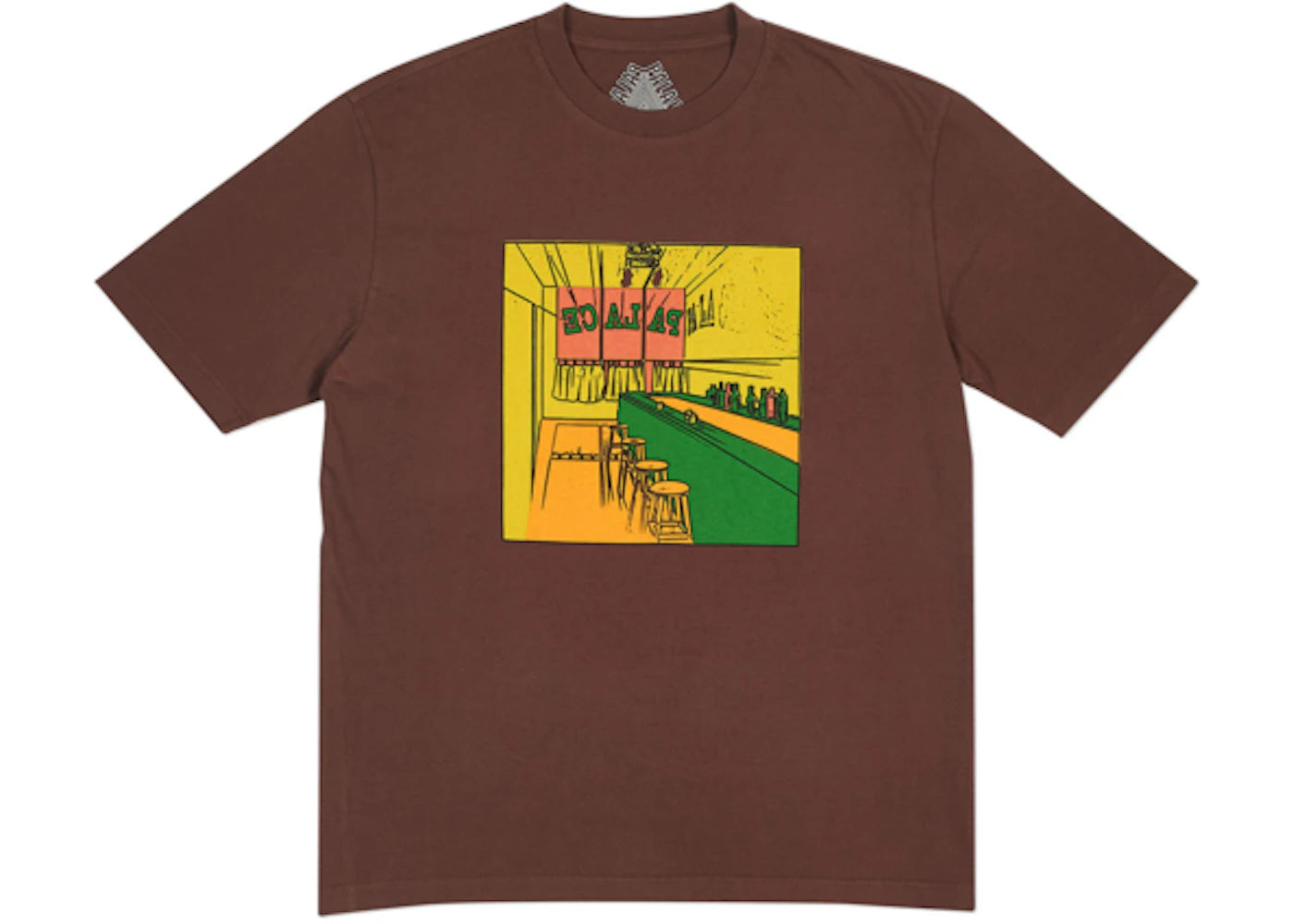 Palace Scheisse Face T-shirt Brown