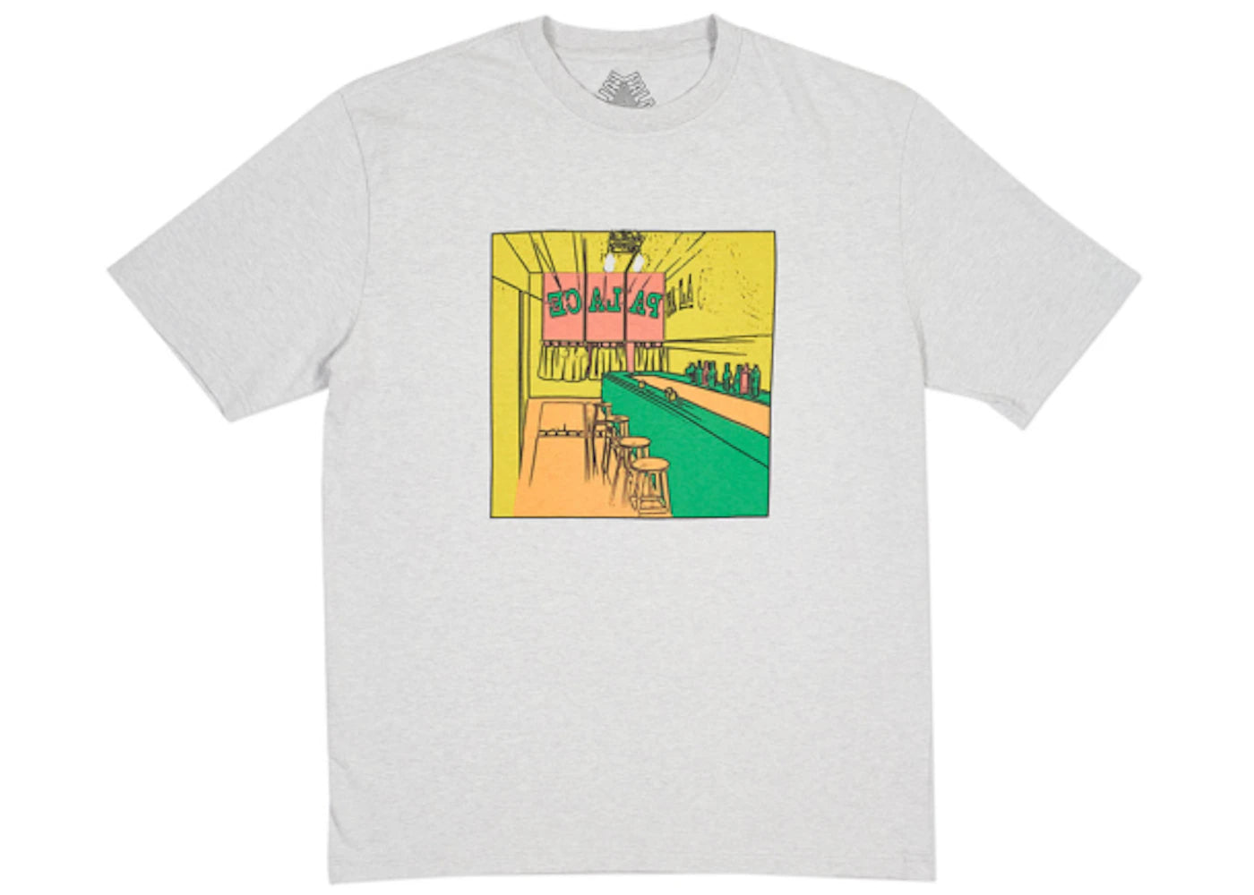 Palace Scheisse Face T-shirt Grey Marl